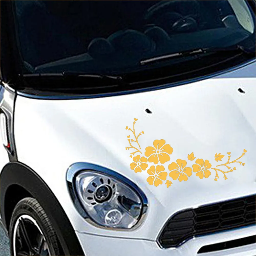 Car-styling Car Decal Delicate Flying Flower Auto Pattern Truck Hood Side Sticker A# dropship | Автомобили и мотоциклы