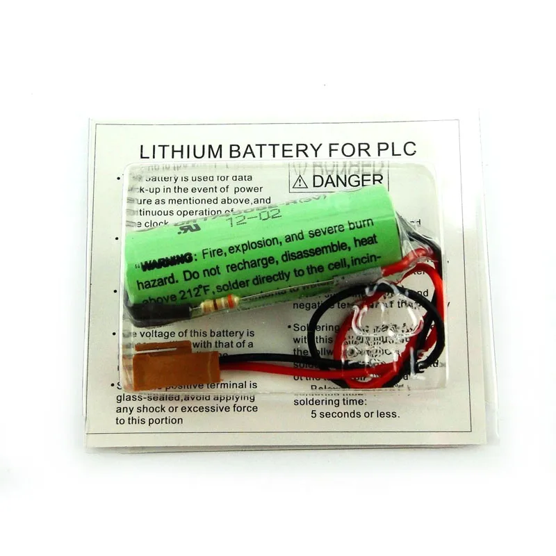 Оригинальный A02B-0200-K102 A02B-0200 Li-Ion Батарея пакет CR17450SE-R CR17450 3V PLC со штепсельной