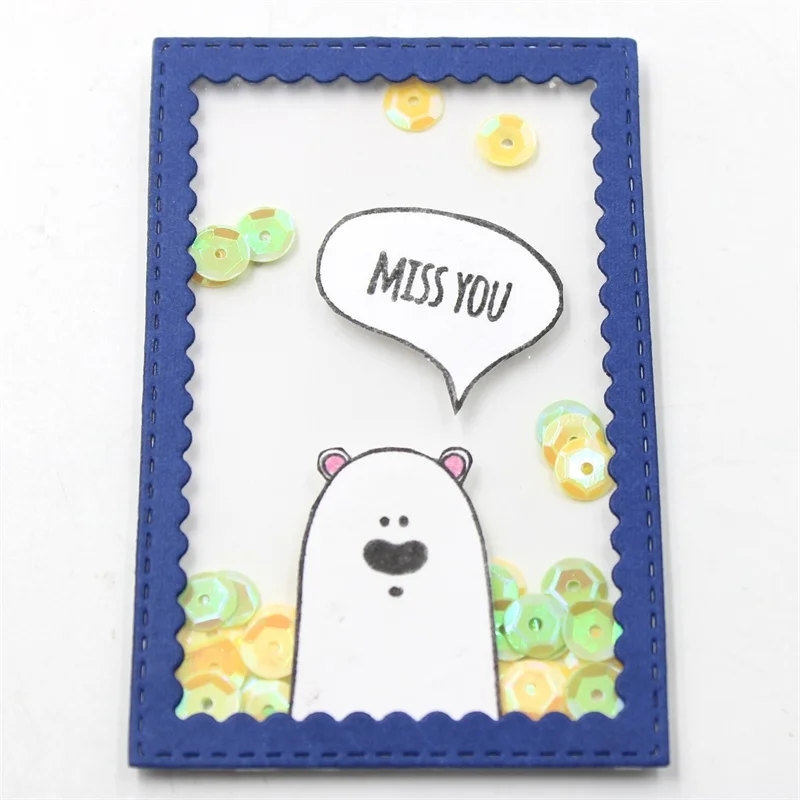 Прозрачный силиконовый штамп KSCRAFT со скрытыми животными печать для скрапбукинга