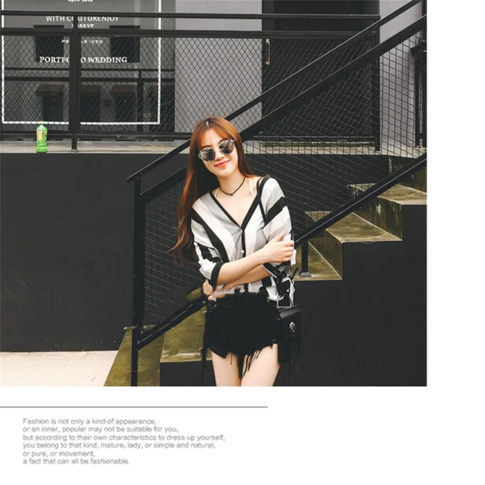 Простая Свободная Женская блузка полосатые майки мягкая одежда для работы на