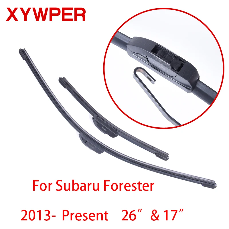 

XYWPER Wiper Blades for Subaru Forester 2013 2014 2015 2016-present 26"&17"Car AccessoriesSoft Rubber car windscreen wipers