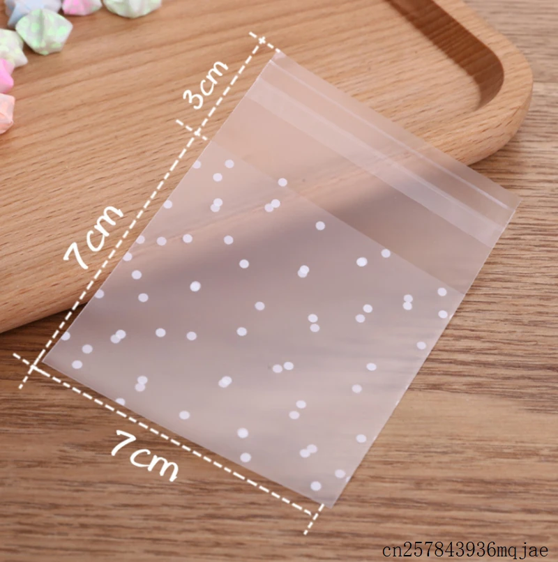 100 шт. самоклеящиеся прозрачные пакеты для упаковки печенья|Подарочные сумки и