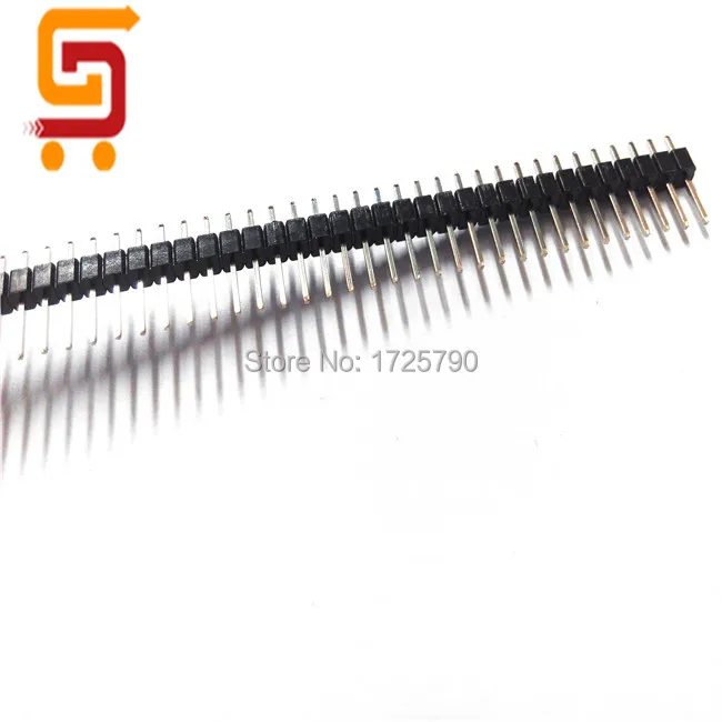 100 шт. 1x40 2 54 мм 40 Pin Однорядный штыревой разъем для Arduino Прототип Щит DIY Электронный