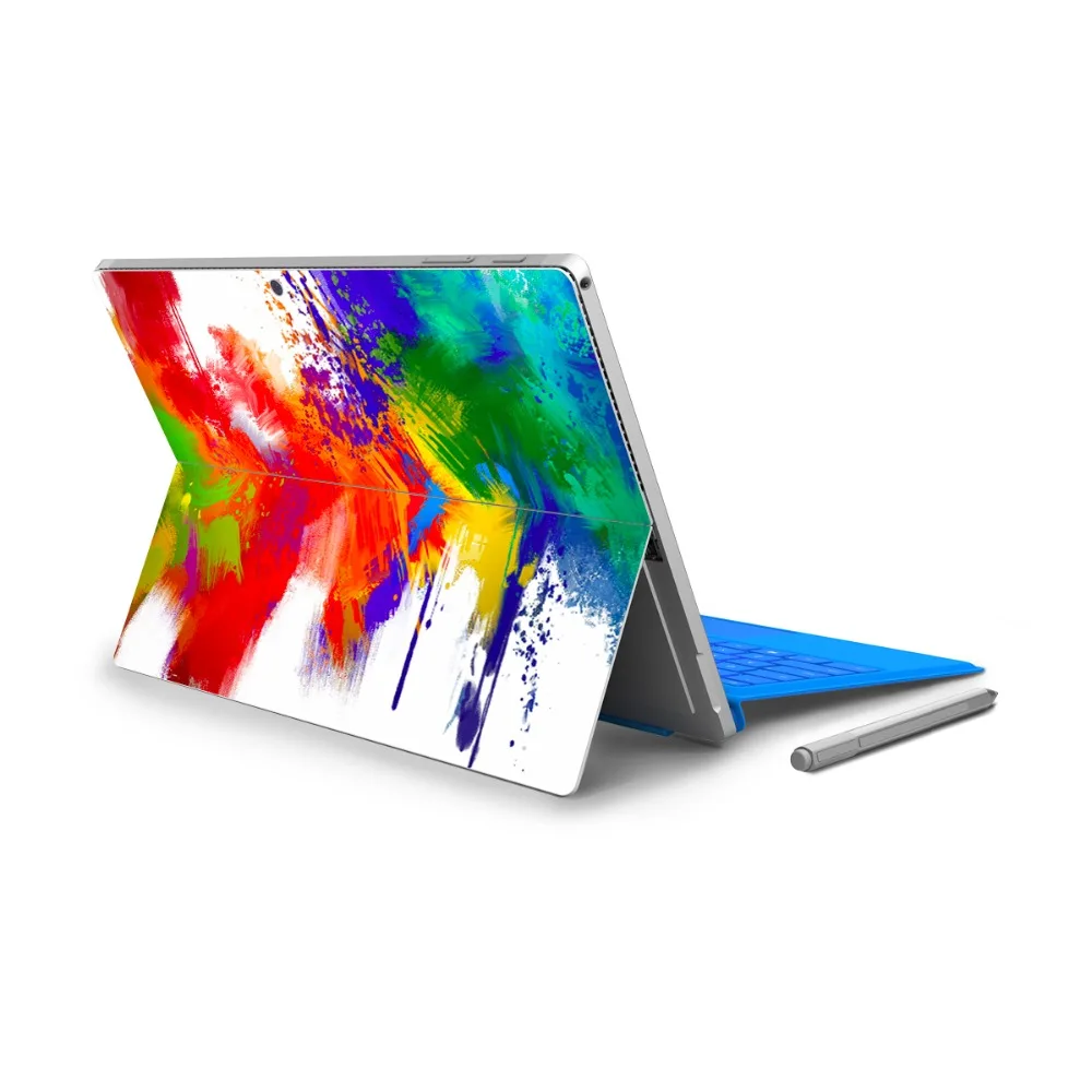 GOOYIYO-для Micro Surface Pro 4 виниловая задняя большая наклейка планшет нетбук ультрабук наклейка красочные картины маслом кожа логотип