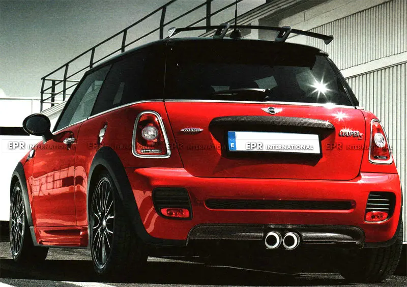 FRP JCW диффузор для мини R56 JCW OE из стекловолокна задний диффузор(Cooper S JCW задний бампер только) обвес Tirm для R56 гоночная часть