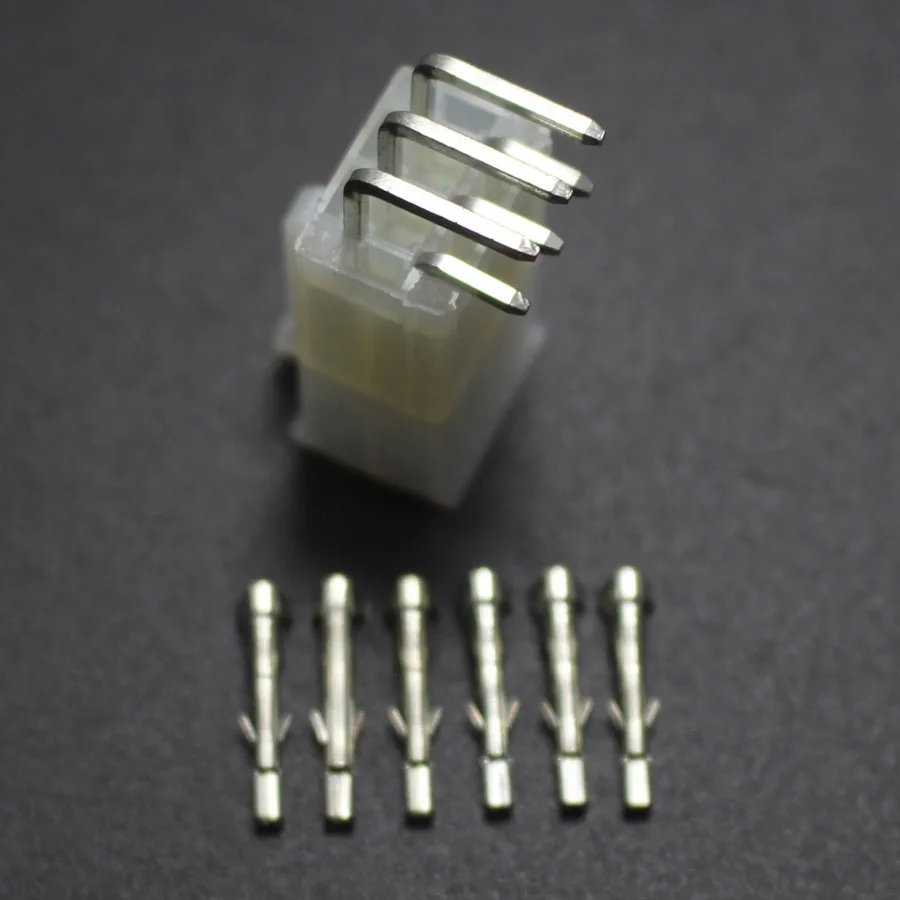 Электропроводка с прямым углом 5 комплектов 4 2 мм 5557 6 P 5569 6Pin штекер и гнездовой