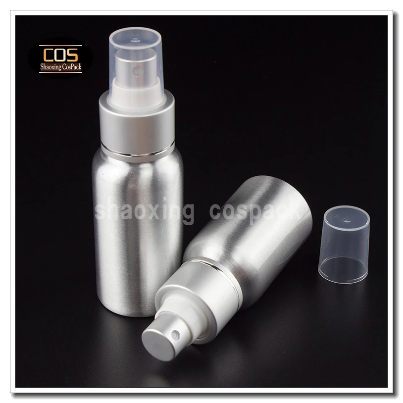 50PCS 30ml matt silver aluminum bottle with mist pump 1 ounce cosmetic tins 30 ml metal spray | Красота и здоровье