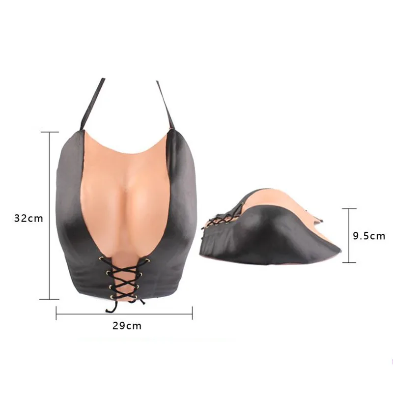 Женская Леди кошка девушки ЕВА искусственная грудь имитация груди платье для