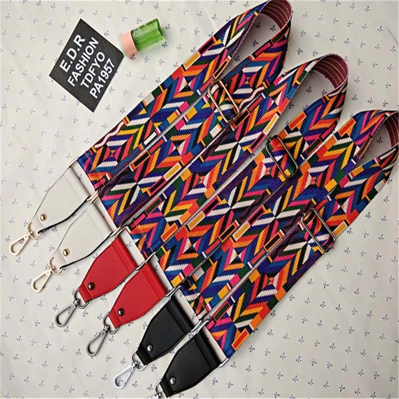 Цветной широкий ремень для ручных работ 120 см регулируемый Сменный | Багаж и сумки