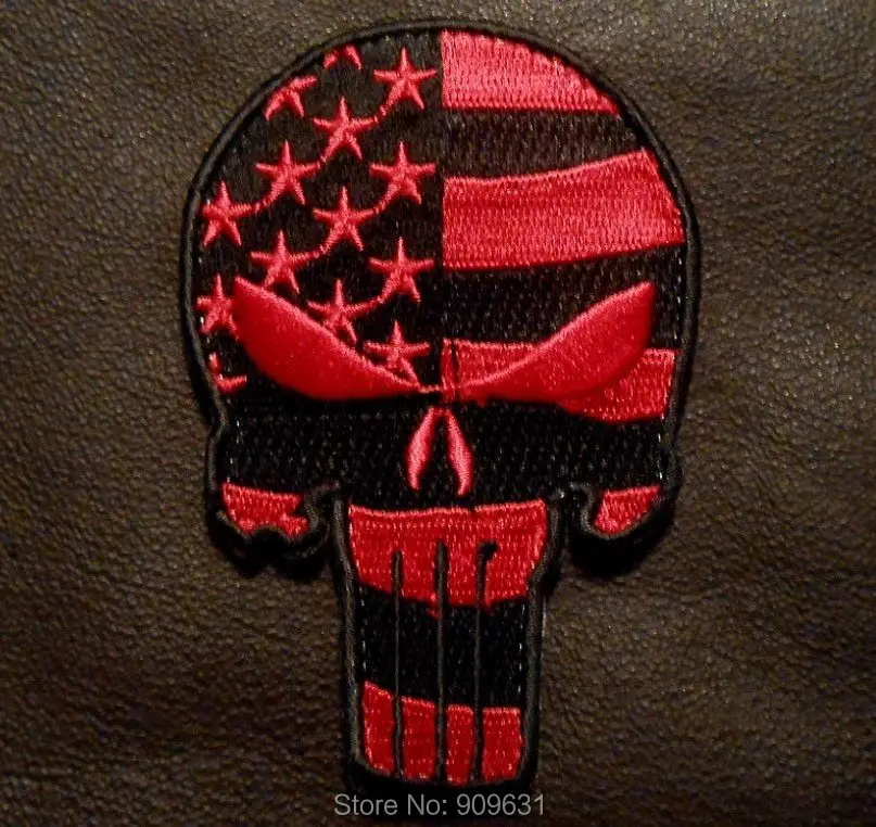 Каратель Череп США Развевающийся Флаг боевой дух армии тактический черный ОПС