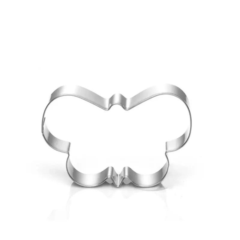 TTLIFE Butterfly Cookie Cutter Stainless Steel Stamp Kitchen Cupcake Fruit Decoration Template Mold Stencil Baking Moulds | Дом и сад
