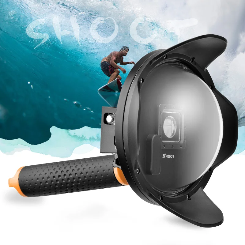 6 дюймов Gopro купол порт Дайвинг для GoPro Hero 3 +/4 S камеры с водонепроницаемый чехол