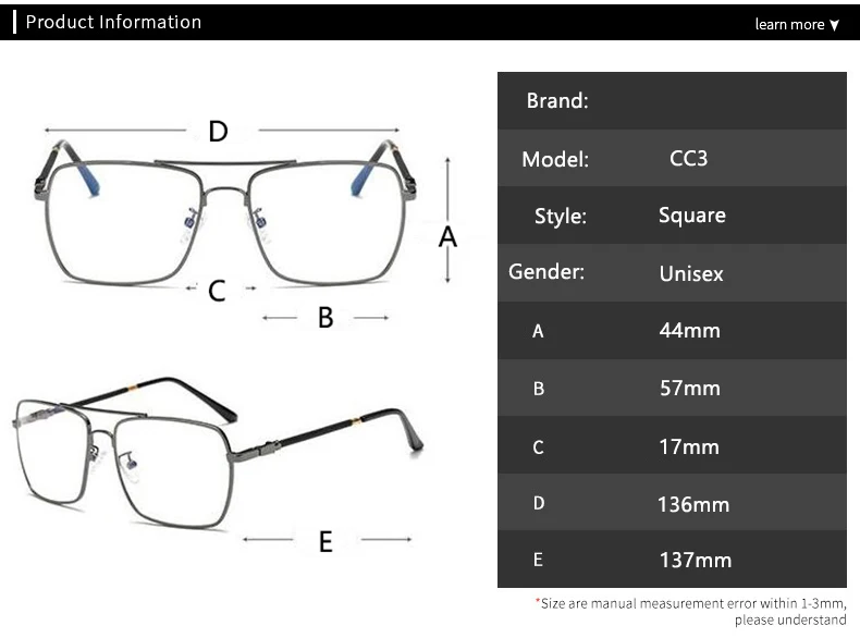 Ретро квадратные очки женские металлические очки от близорукости очки оправа для очков мужская оправа nerd оптическая оправа с прозрачными линзами Eyewarer