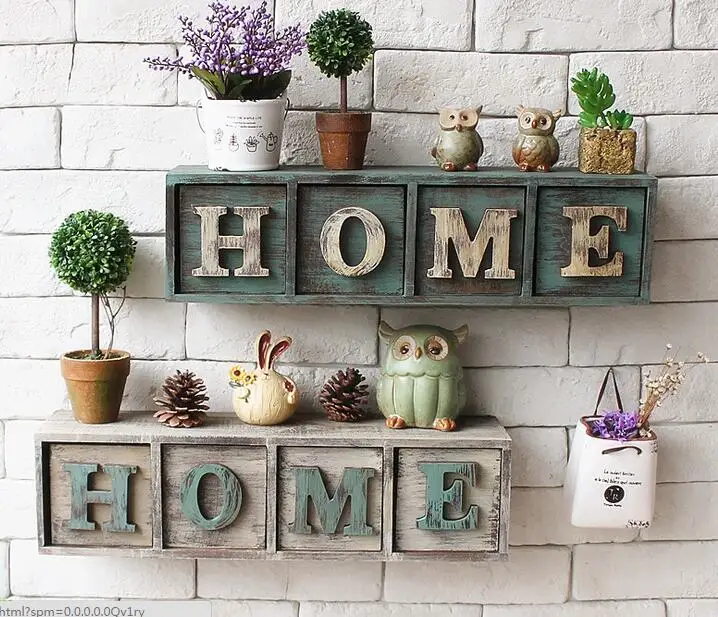 Американский Postral Стиль дома 4 ящика стены стеллаж для хранения настенная полка