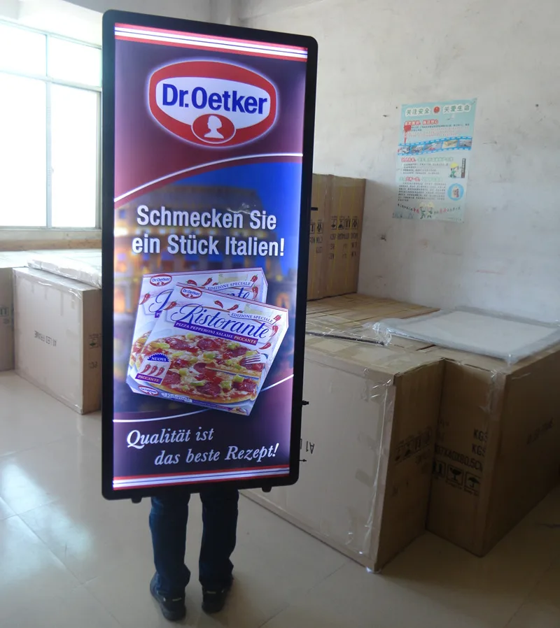 2 шт. человеческий светодиодный рекламный щит наружный односторонний 60x120 см|single