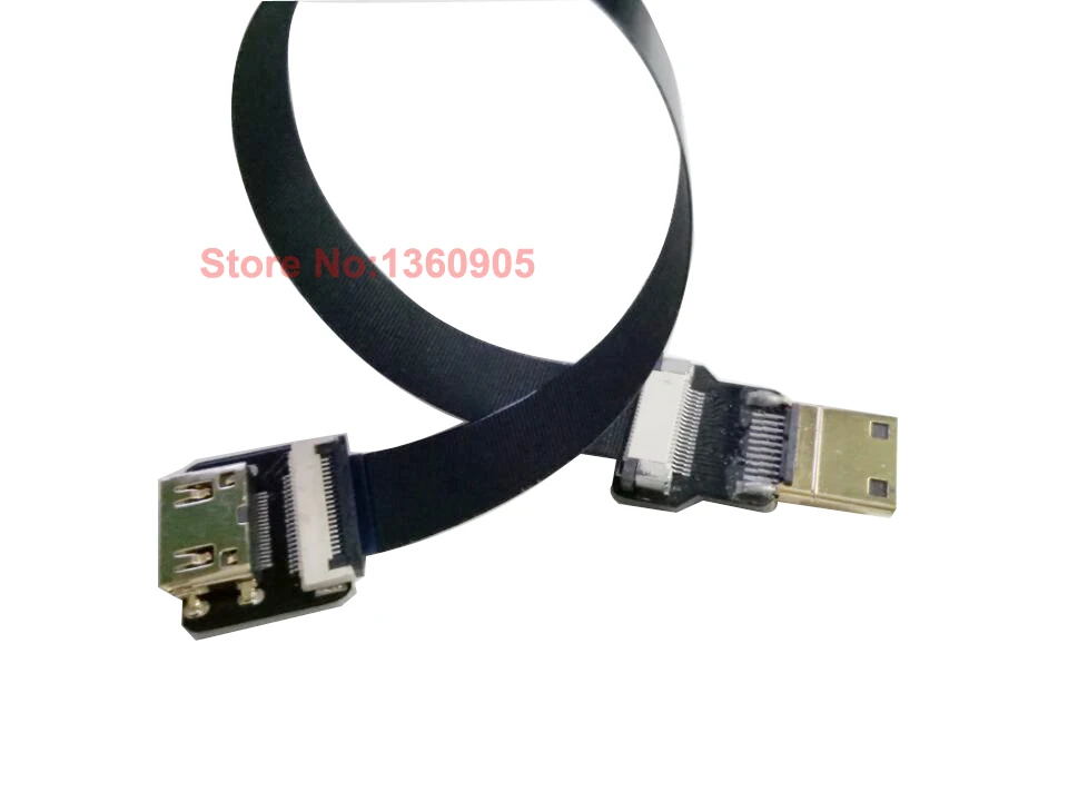 5/10/15/20/30 см ультра тонкий HDMI кабель прямой мини женский для мужчин Мини плоский FPV