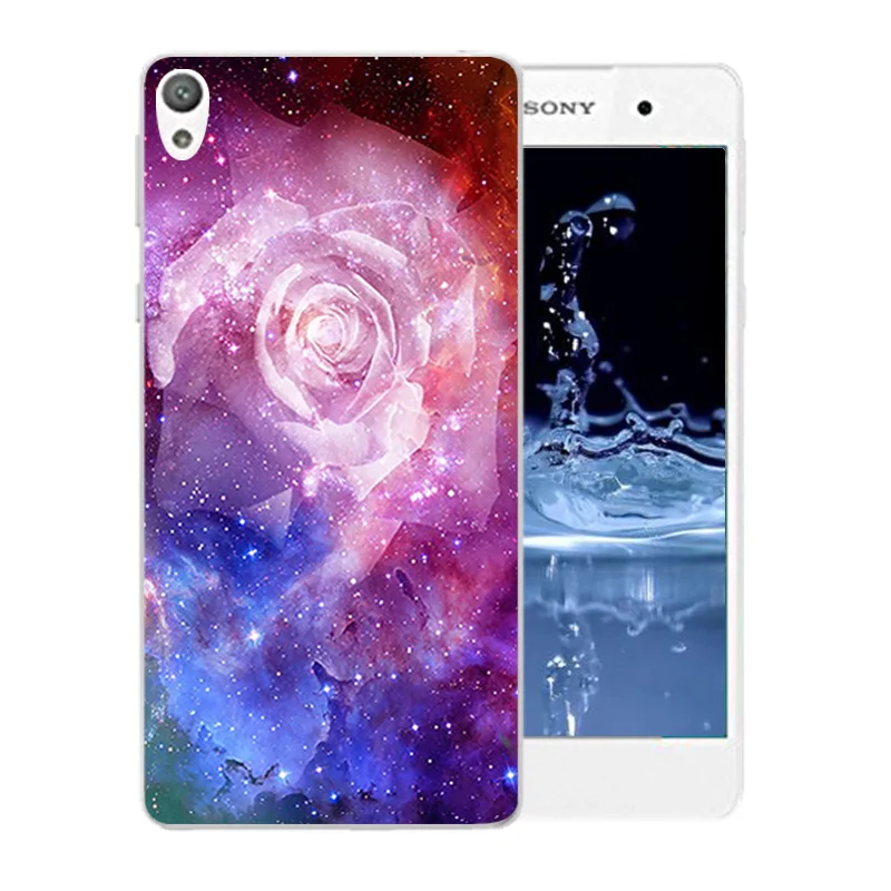 Мягкий силиконовый чехол для телефона с ледяным узором Sony Xperia E5 f3311 f3313 задняя
