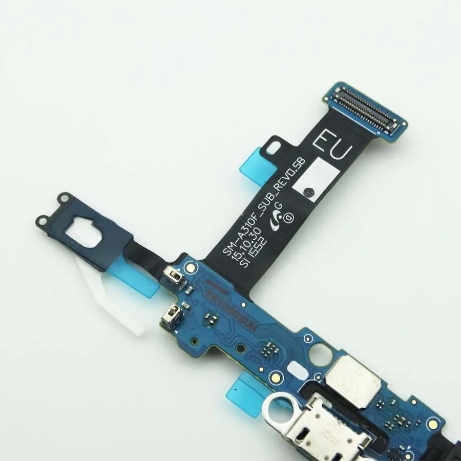 10 шт./лот для samsung Galaxy A3 A310F A310 USB порт Разъем для наушников гибкий зарядный порт для кабеля гибкий кабель