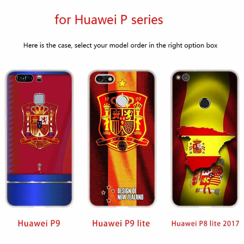 Чехол MLLSE с испанским флагом силиконовый мягкий чехол из ТПУ для Huawei P30 P40 P20 Pro P10 P9