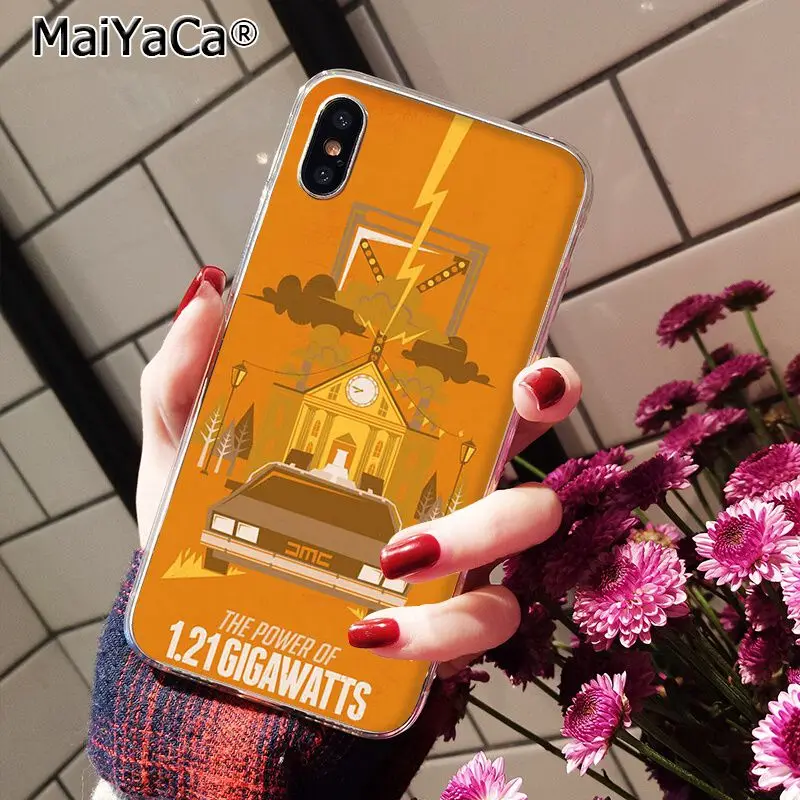Чехол DeLorean Time Machine для iphone 11 12 Pro 11Pro Max 5 5Sx 6 7 7plus 8 8Plus X XS MAX XR | Мобильные телефоны и
