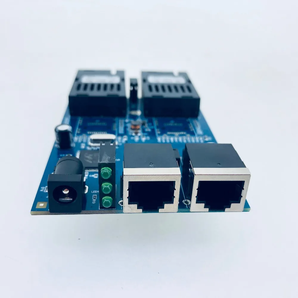 Ethernet коммутатор Gigabit 10/100/1000 м волоконно оптический медиа конвертер одномодовый 2