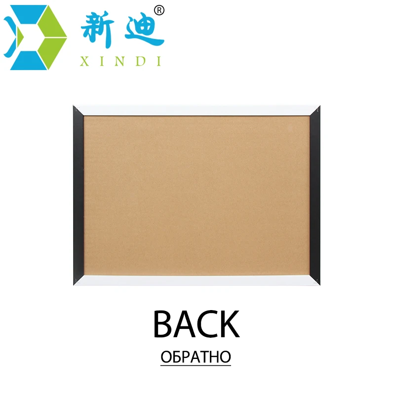 Черно белая деревянная магнитная доска XINDI MDF 35*45 см декоративная для записей