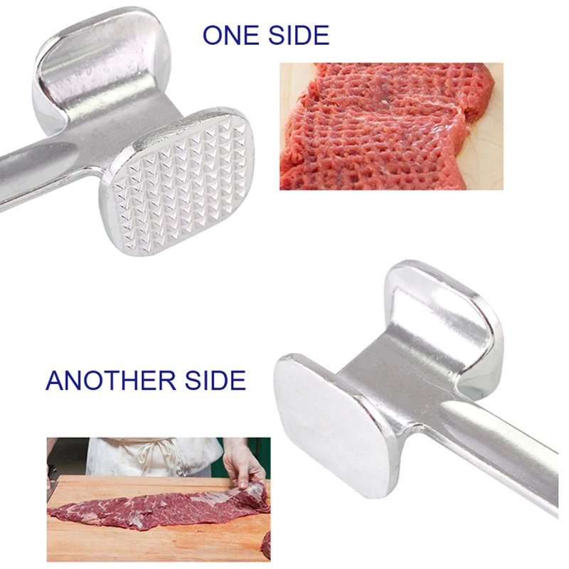 Двухсторонний мясной молоток из алюминиевого сплава сыпучий тендеризатор