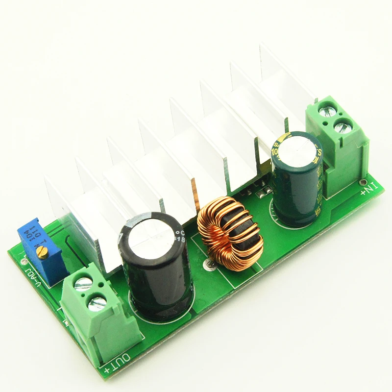 7A 200 Вт DC-DC Buck-Boost конвертер высокая эффективность вход 6-35 в поворот 6-55 алюминиевый