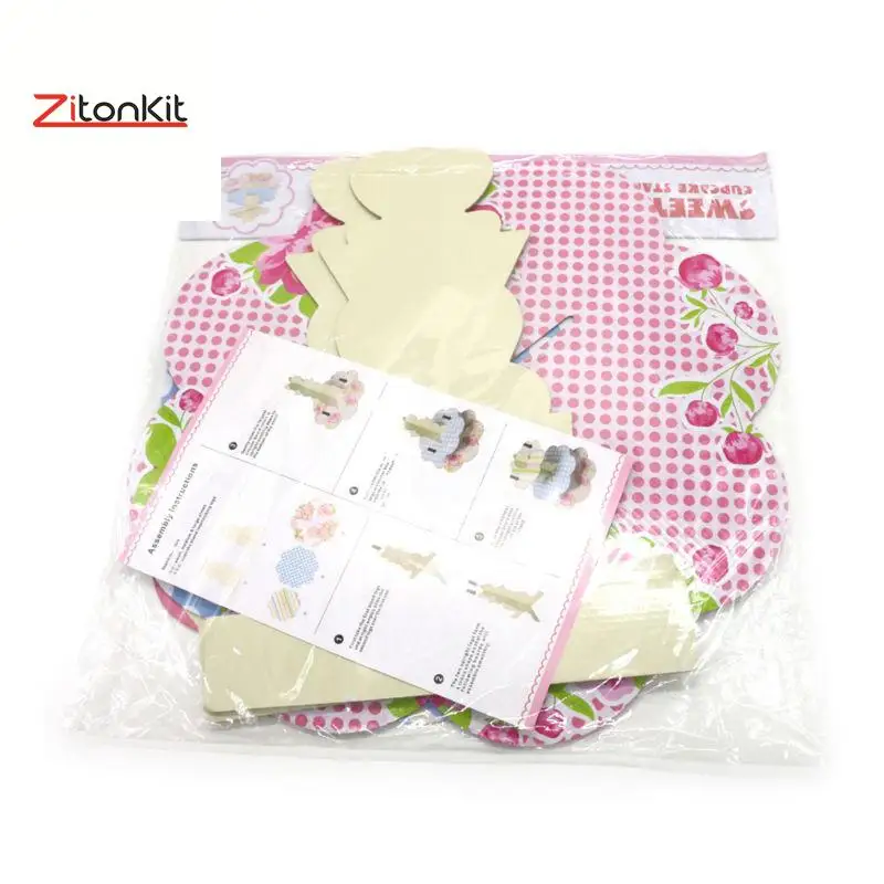 3 яруса бумажная Подставка под капкейки пиратский корабль Свадьба День рождения