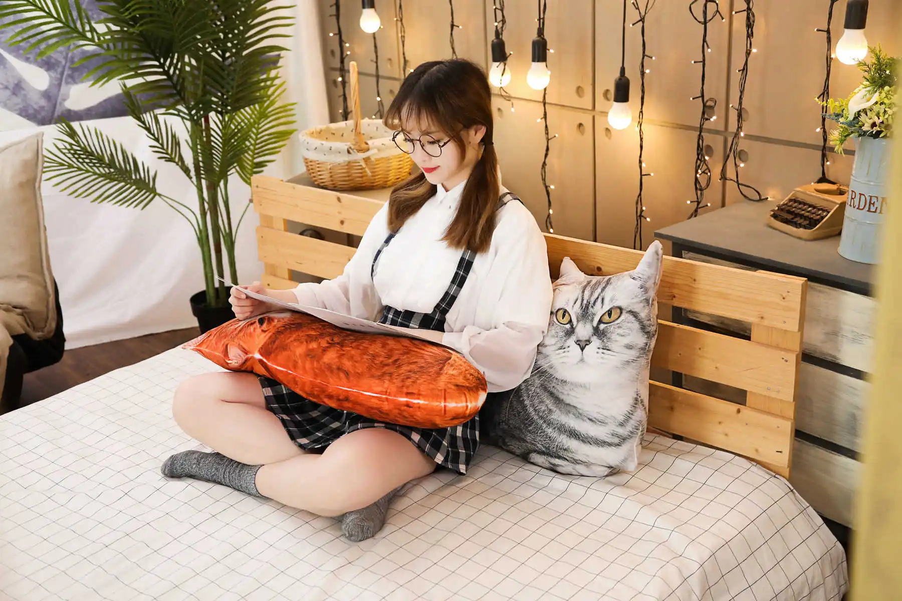 3D Плюшевые подушки в форме животных, реалистичные кошки, тигры, котенок, лежа, сидя, стоящая подушка для домашних животных, 50 см/70 см