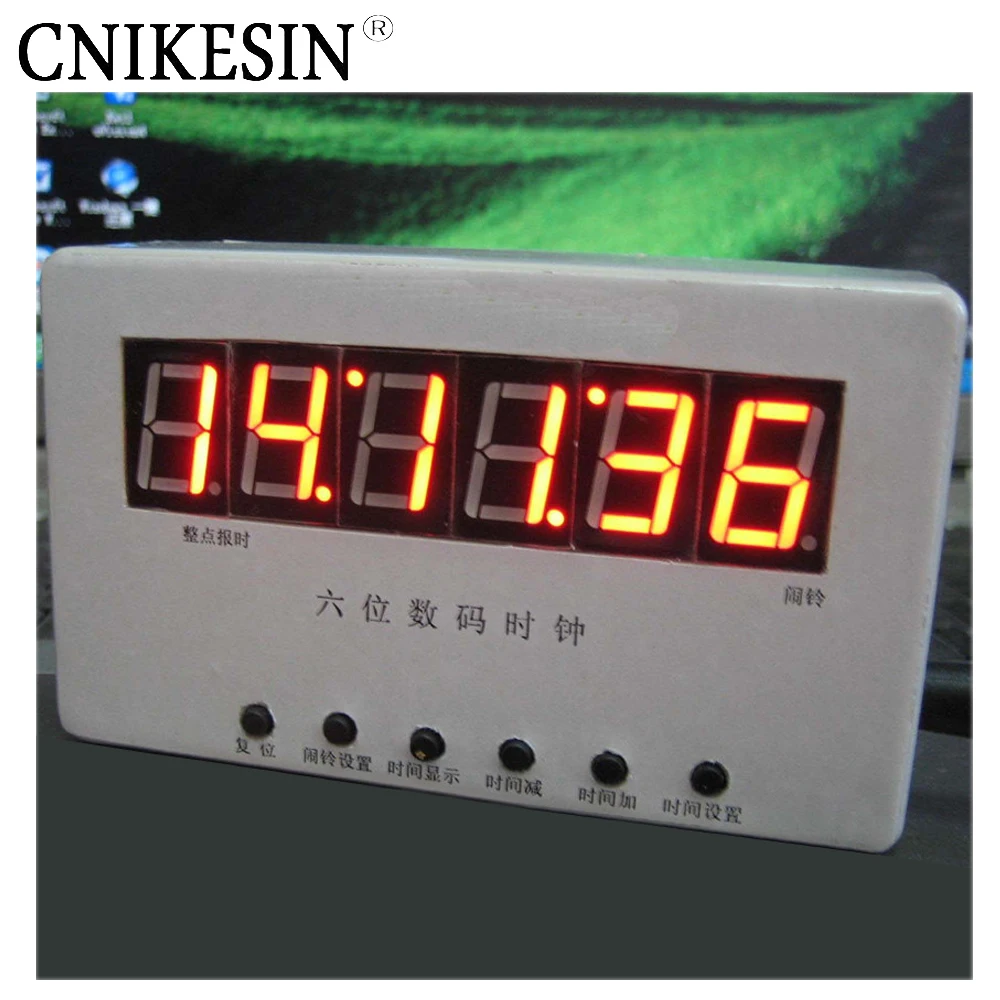 CNIKESIN DIY шесть одночиповых цифровых трубок светодио дный часы электронные