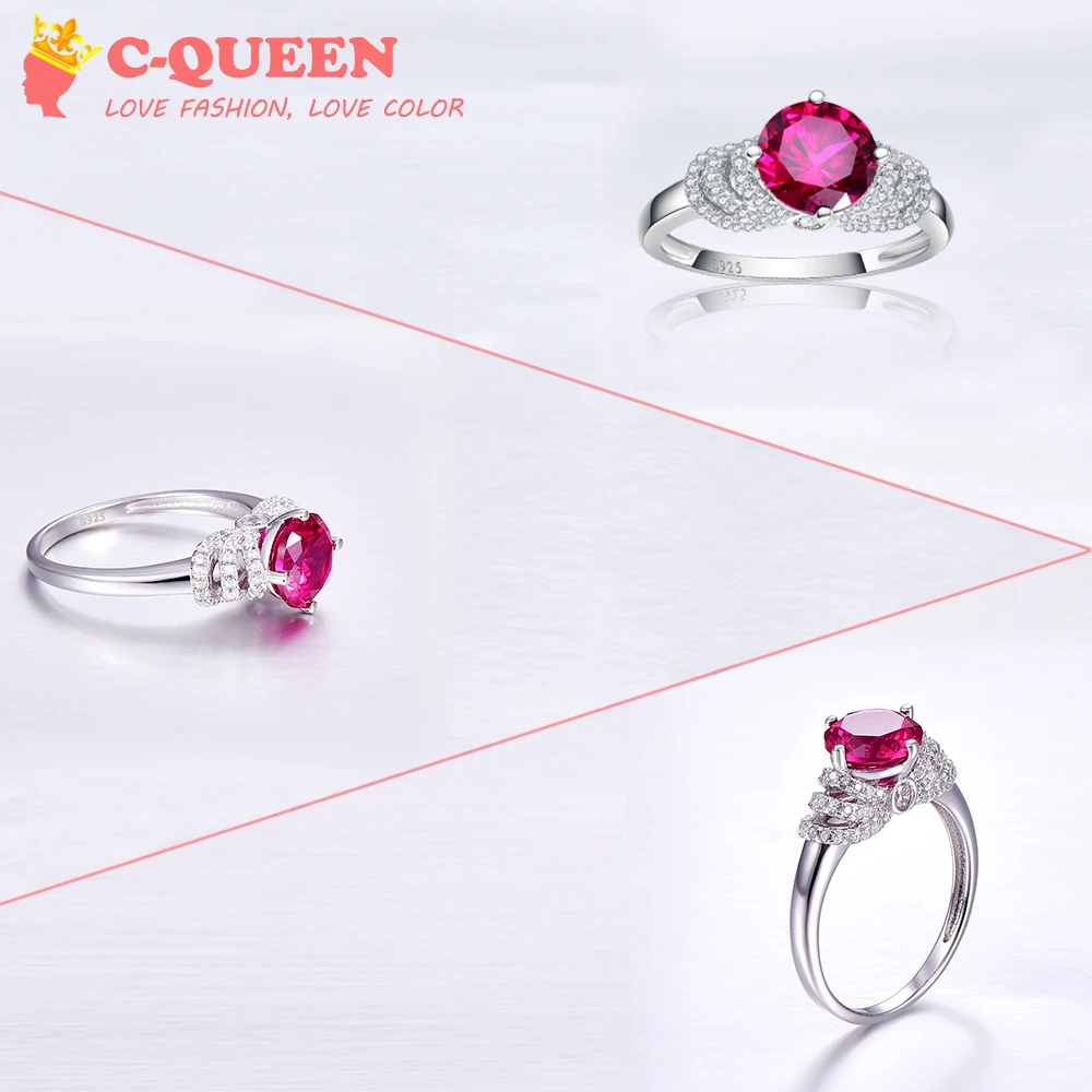 Горячие jrose 8x8 мм 3.5ct круглой огранки createdruby любовь вечность Твердые стерлингового