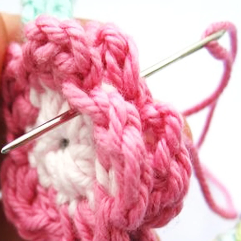 6 шт./компл. пластиковые и стальные большие глаза пряжа спицы DIY швейная вышивка Плетеный вязаный инструмент