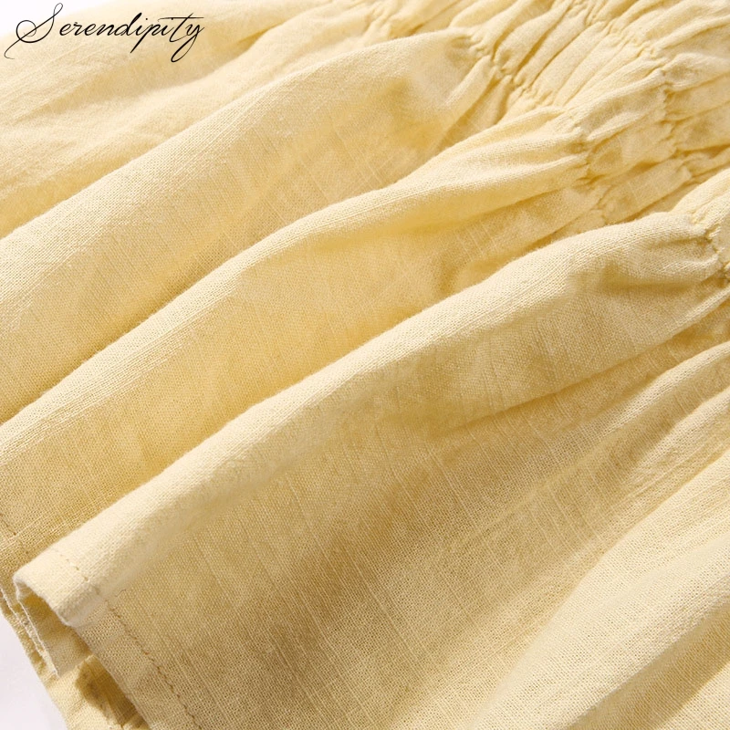 SRDP повседневная женская летняя блузка рубашка с рюшами и пуговицами женские