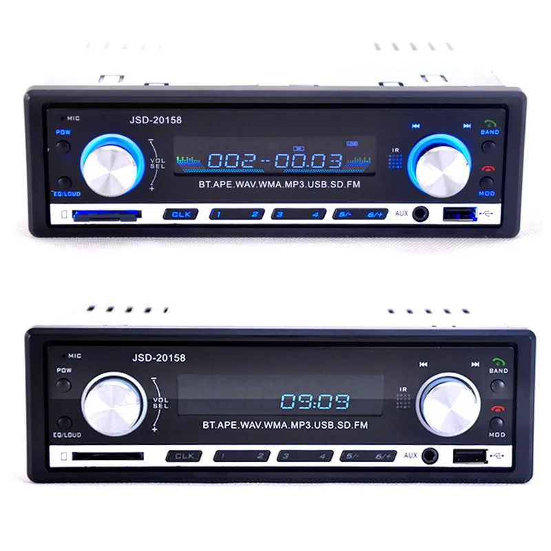12 В автомобильный стерео fm-радио MP3 аудио плеер Поддержка Bluetooth телефон с USB/SD MMC