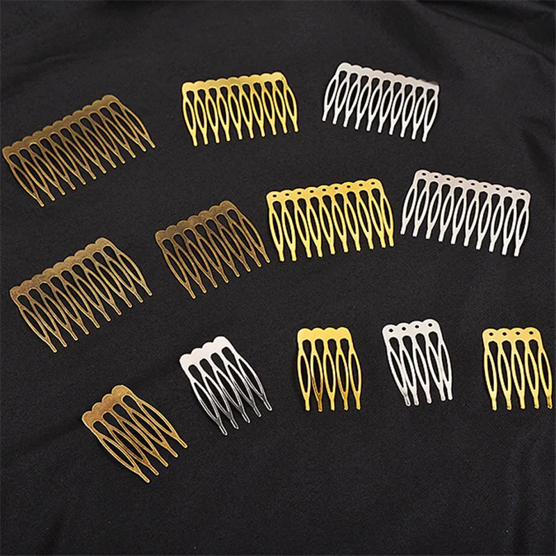 

5pcs/lot 5teeth 10teeth Hair Combs Hair Accessories For Bride Hairpins Clips Headdress DIY Jewelry Makeing Wedding Hair Jewelry