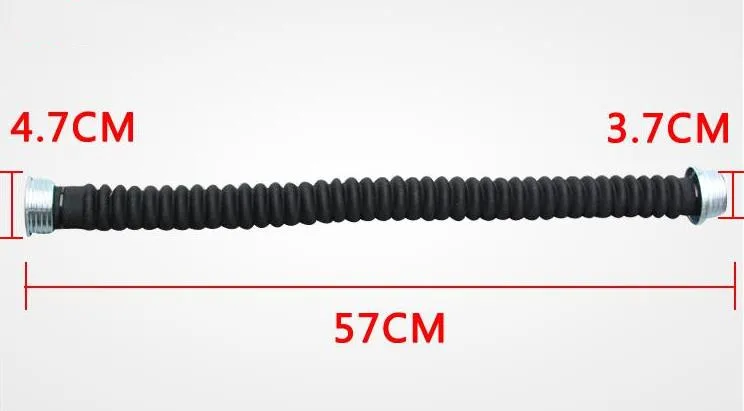 Противогаз для всего лица, Воздушная трубка 0,5 м, респиратор с распылителем, с большим видением, промышленная безопасность, защита работы, кислота, щелочь