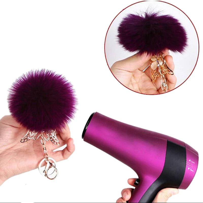 4 шт./компл. 5 см помпон из искусственной лисы шарик аксессуар для брелока шапочка