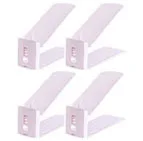 Pink 4pcs Пластиковый Регулируемый двойной органайзер для обуви, подставки для обуви, удобные ботинки для гостиной, полка для хранения - Цвет: Pink 4pcs