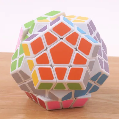 white Shengshou и QIYI megaminxeds Magic Скорость куб 12-по бокам Cubo Magico Профессиональный головоломка обучения игрушка для детей - Цвет: white
