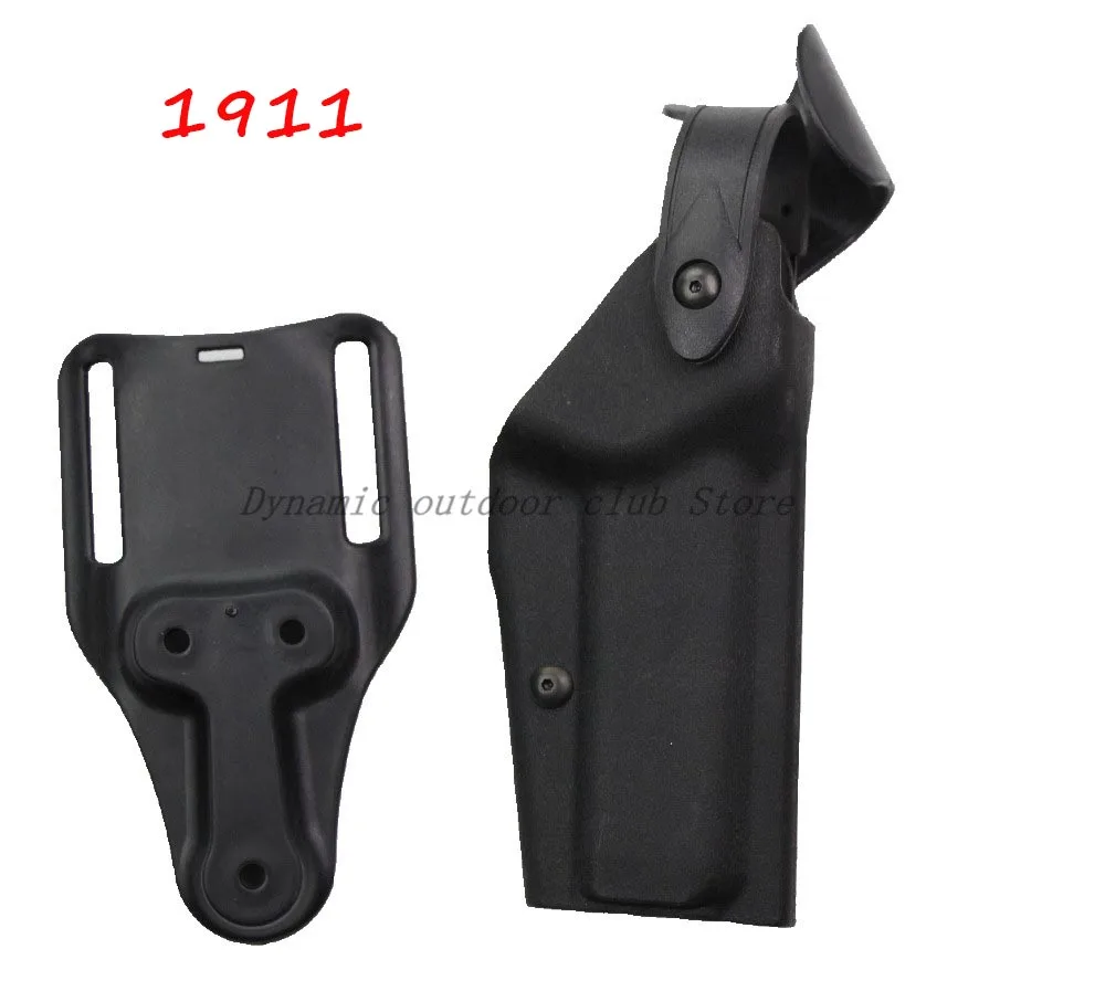 Черный цвет Safariland Military M9 GL17 1911 USP P226 Gun Belt Holster Gun Carry M9 Pistol Holster Tactical Gear Hunting Gun Holster - Цвет: Черный цвет