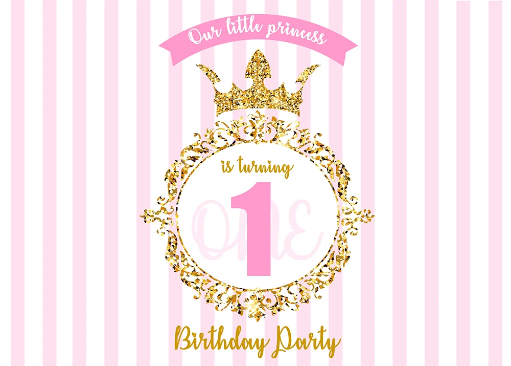 1 й День рождения фон для фотографии девочек мальчиков розовый синий полосы