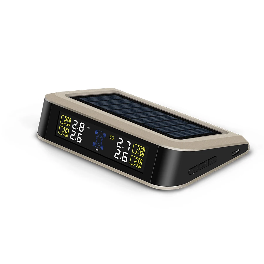 T601X-TL TPMS Sensor Tire Pressure Monitoring System Power Wireless Real-time Displays 4 Temperature Solar | Автомобили и