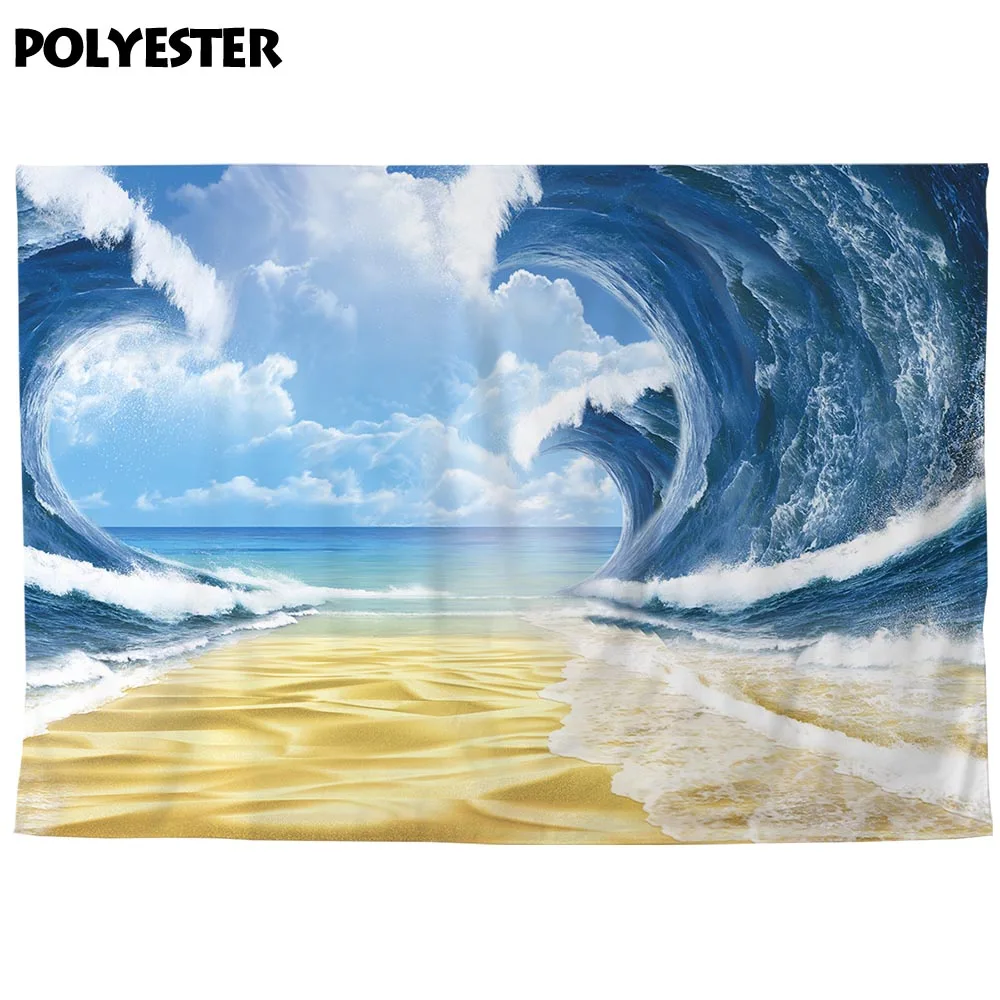 Фон для фотосъемки Allenjoy летние праздники пляж морские волны фантазия украшение