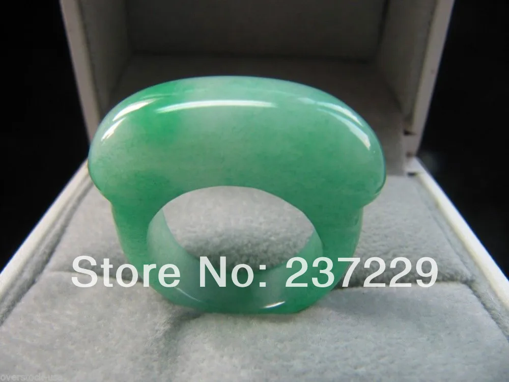 Хит продаж китайский зеленый нефрит/жадеитовое кольцо/размер|jadeite ring|ring