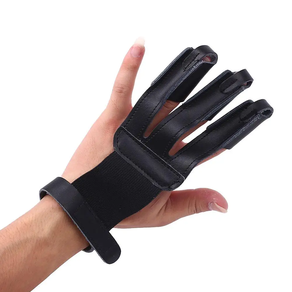 Охота стрельба из лука 3 Палец гвардии перчатки тянуть стрелка инструментов