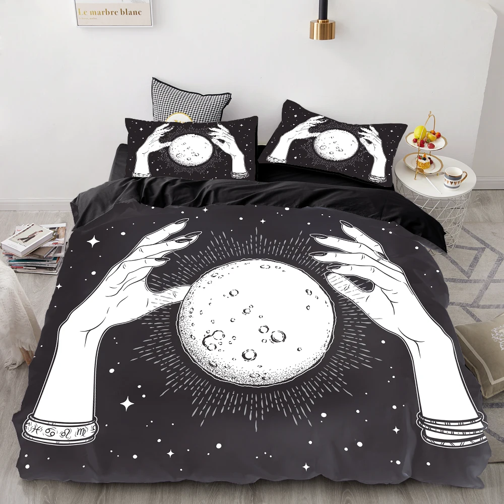 magic-03 3D Duvet Cover Set Queen/King/Europe/Custom,luxury Bedding Set,Quilt/Blanket Cover Set,Bedclothes retro octagonal star,drop ship - Цвет: magic-03