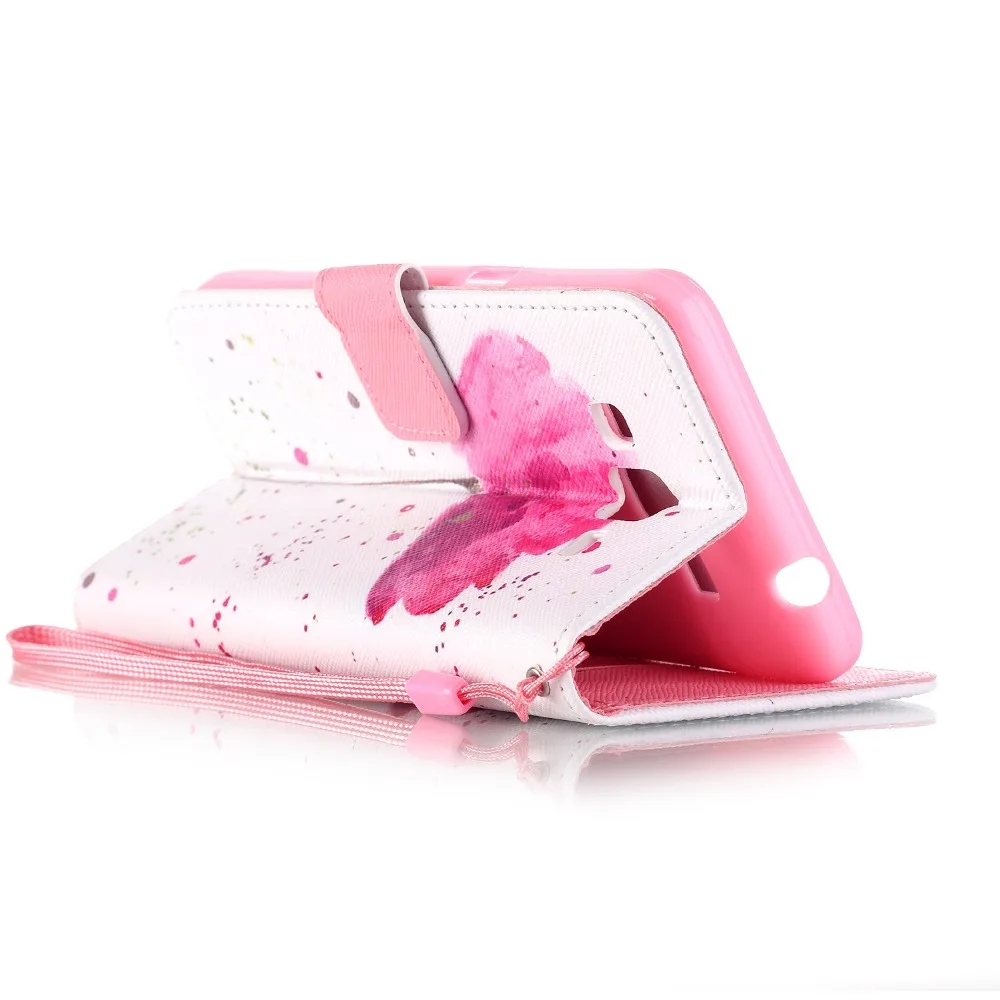 Цветок/Череп Дизайн Кожа Стенд чехол кошелек флип для Samsung Galaxy Grand Prime G530 g5308 Coque