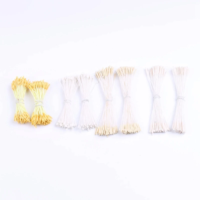Смешанные Двойные головки DIY искусственный мини жемчуг цветок Stamen Pistil цветочные тычинки 140 шт./лот