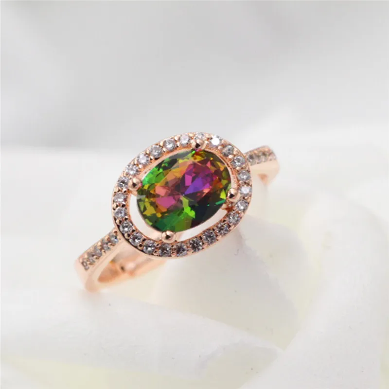 Женское кольцо модное розовое золото 5 карат/3 карат| |